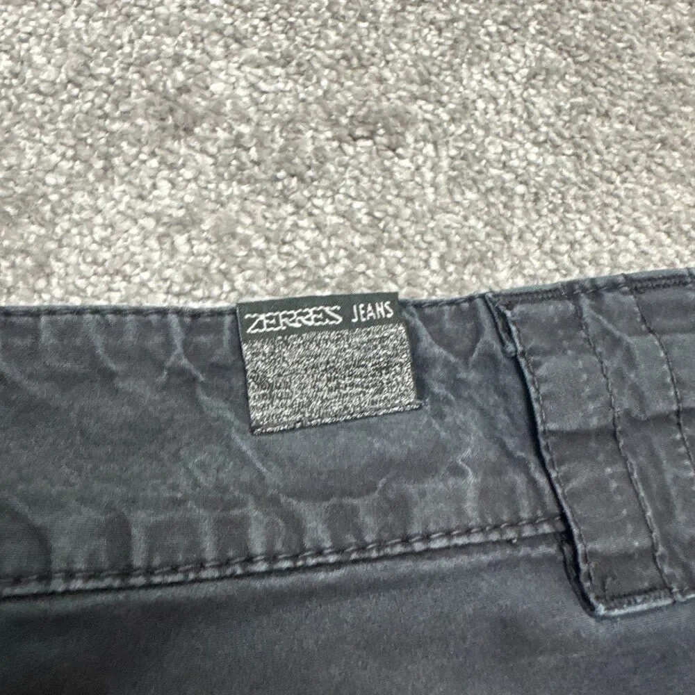 Zerres Outdoor Cargo Shorts Mens 48 Normal Faded Black Cotton Casual Camping